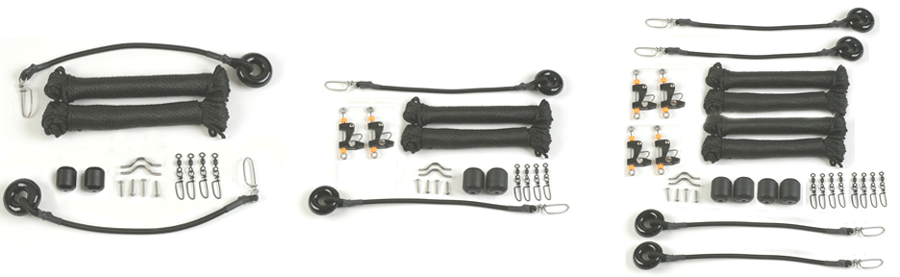 Lee's Single Rig Outrigger Rigging Kit for Up To 25ft Outriggers 